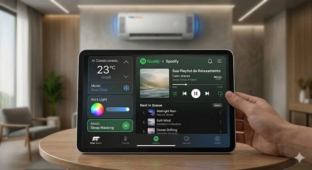 Polar Beats App — Controle via tablet